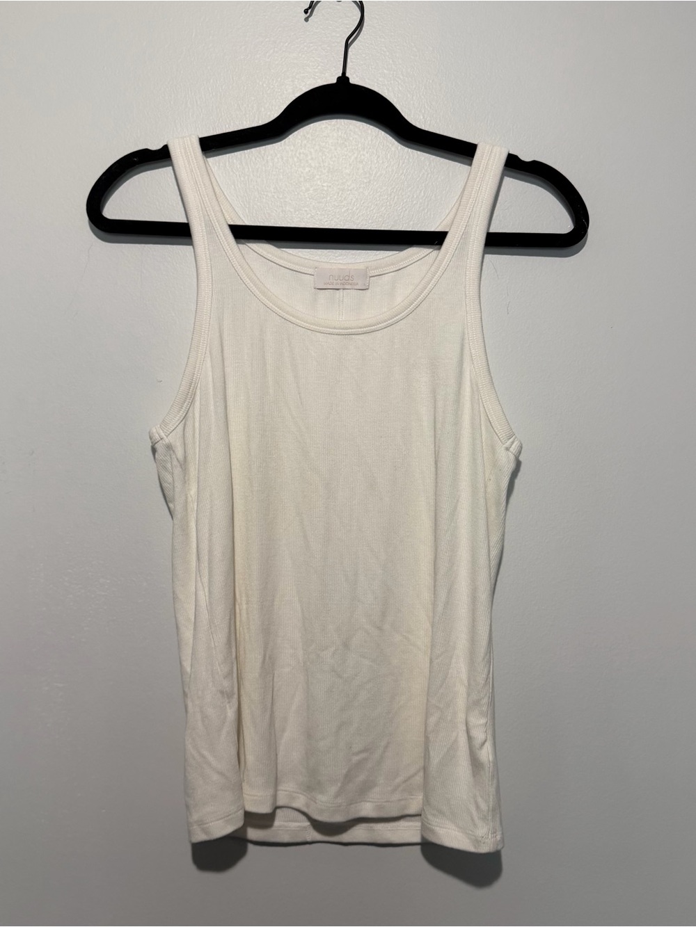 Nuuds Slinky Rib Tank White Size L